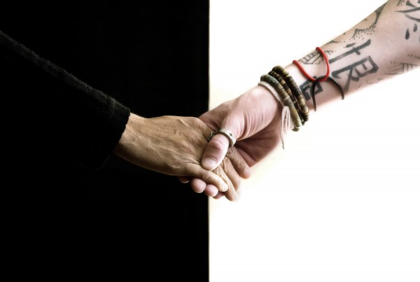 black hand white hand