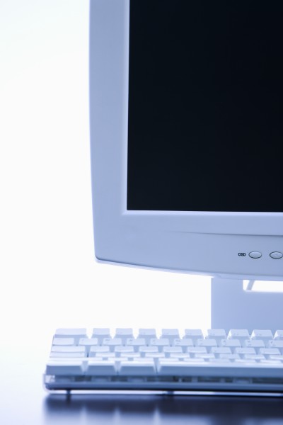 Computer monitor and keyboard. - Stock Photo #2448841 | PantherMedia ...