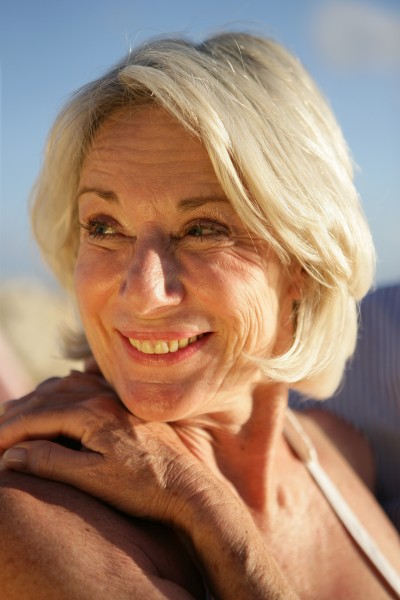 portrait of a senior woman smiling