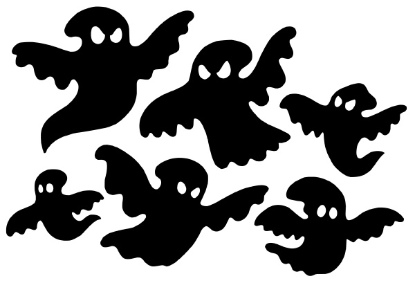 scary ghost silhouettes