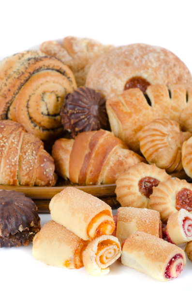 bakery foodstuffs set