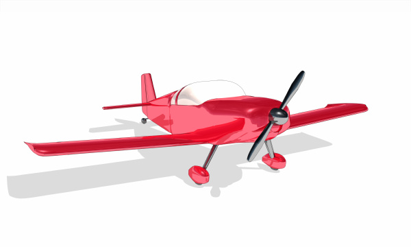 clipart red plane