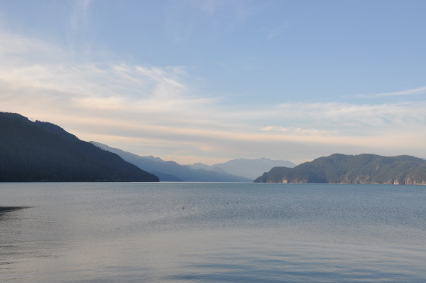famous harrison hot springs lake view
