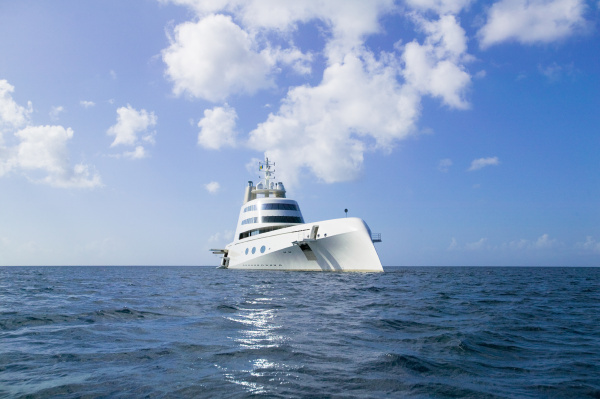futuristic ocean yacht