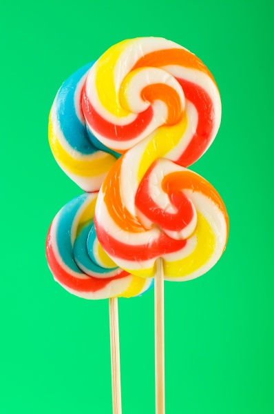 colourful lollipop against the colourful background