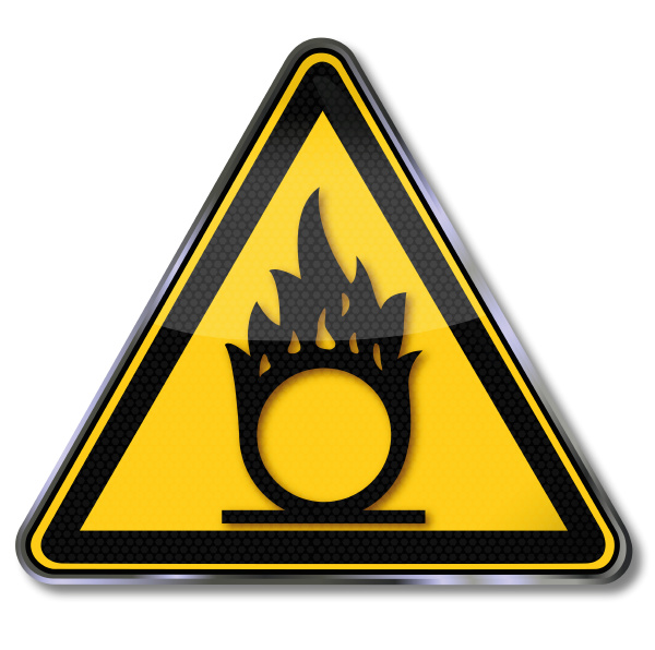 shield warning of oxidizing substances