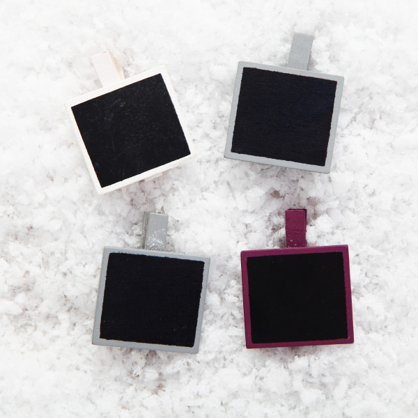 instant photo frames on snow