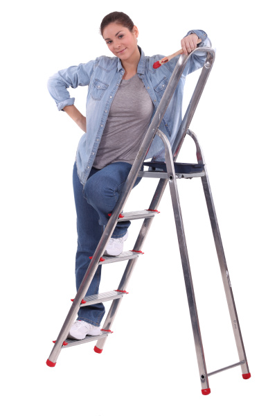 Painter standing on a stepladder - Royalty free photo #8703984 ...