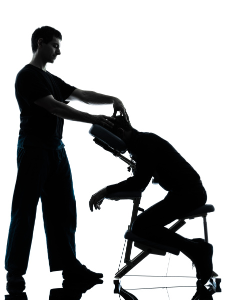 Back Massage Therapy With Chair Silhouette Royalty Free Image 10335045 Panthermedia Stock