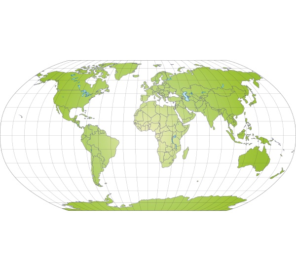 Simple World Map Borders