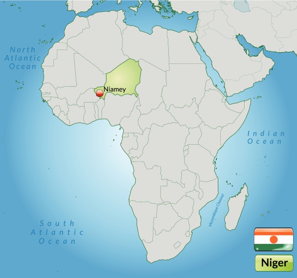 map of niger with main cities