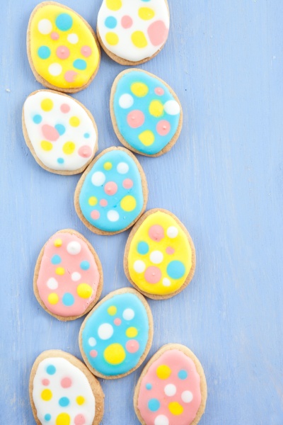 colorful cookies for easter