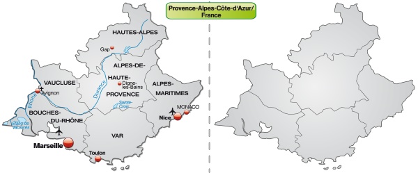 map of provence alpes cote d