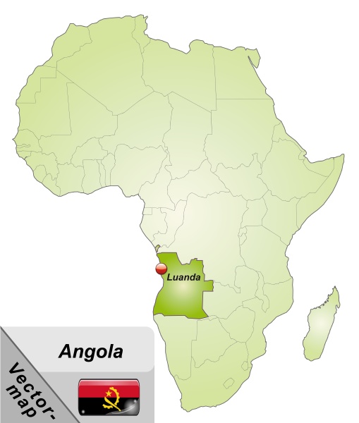 map of angola with capitals in