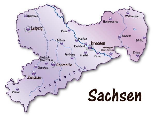 Map Of Saxony As An Overview Map In Violet Stock Image 10917806   ~map Of Saxony As An Overview 10917806 Detail 