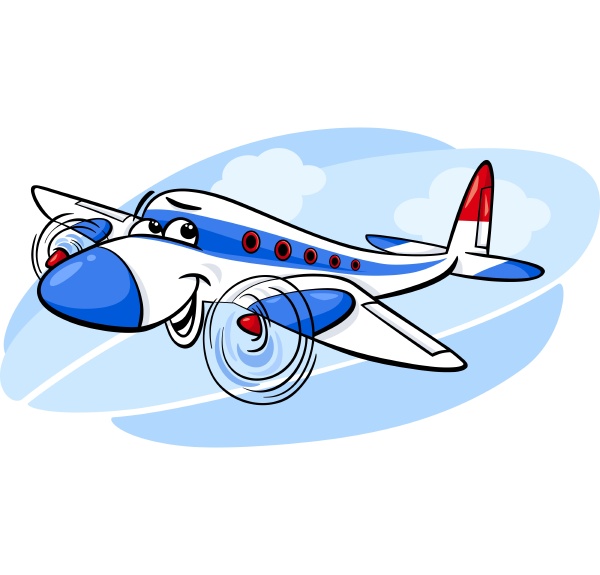 air plane cartoon illustration