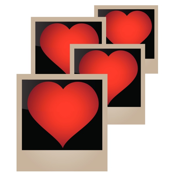 vector image template heart