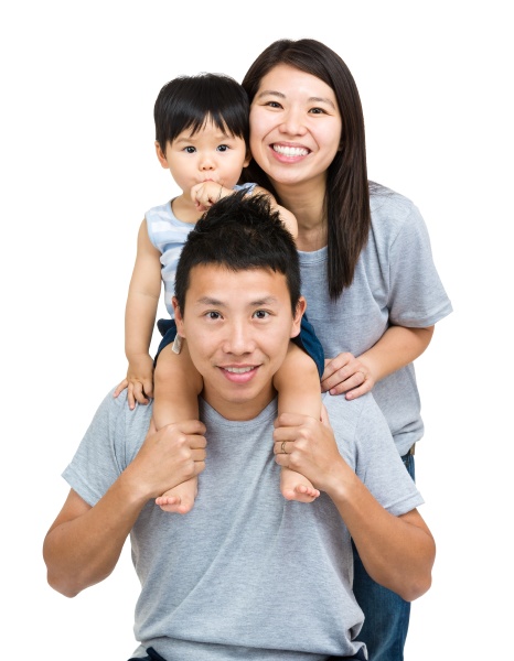 asian family baby son and