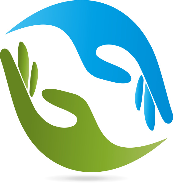 Logo Two Hands Physiotherapy Holistic Practitioner - Royalty free photo ...