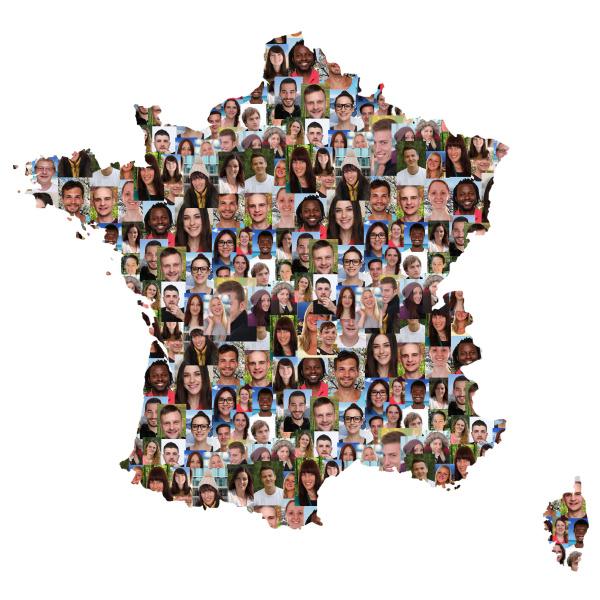 France France map people young people group - Stock Photo #14720215 ...