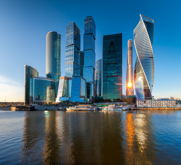 moscow city view of