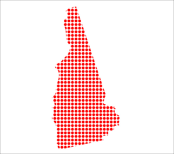 Red Dot Map of New Hampshire Stock Photo 15884959 PantherMedia