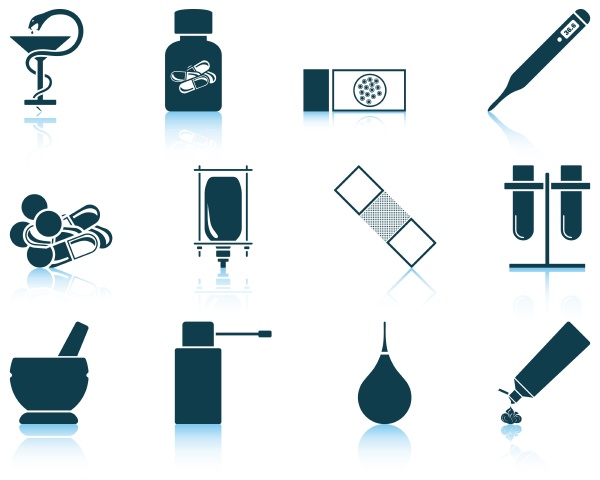 set of farmacy icons