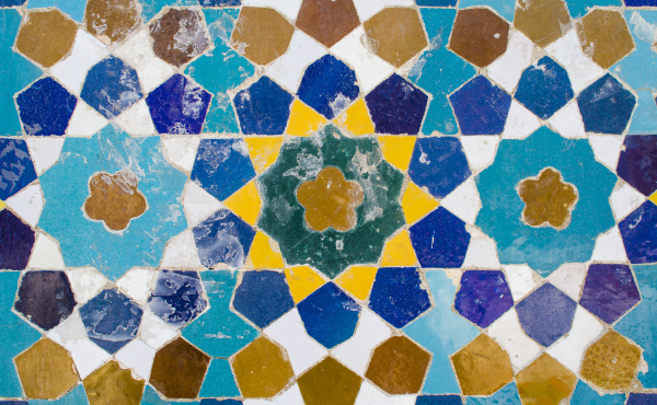 iran shiraz mosaic pattern