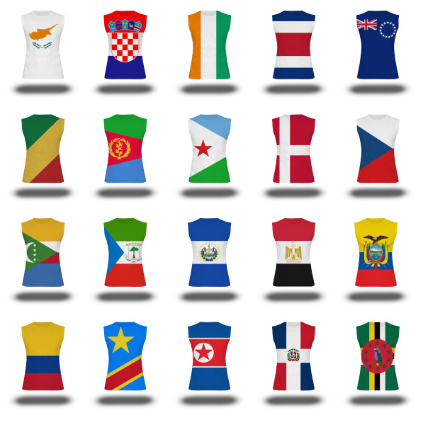 compilation of nationals flag shirt icon