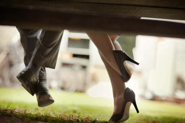 dress shoes of a businessman and