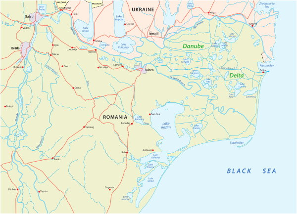 map of the danube delta in