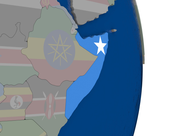 somalia with its flag