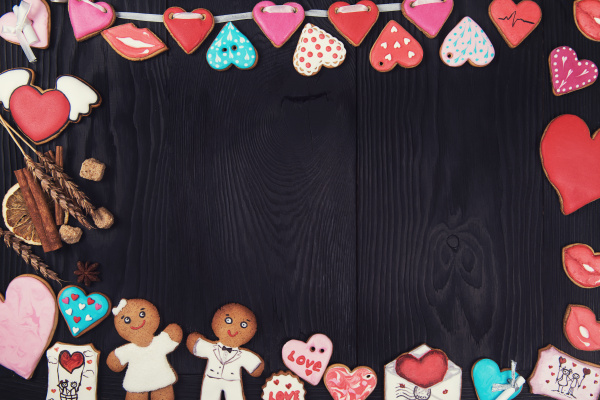 gingerbreads for valentines day