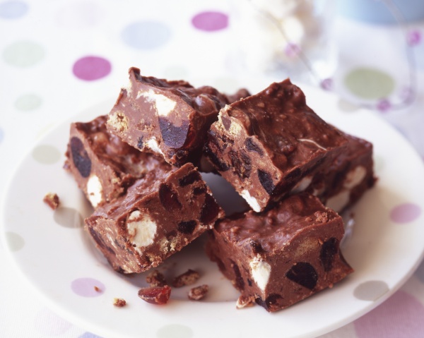 brownies with dried fruit and nuts