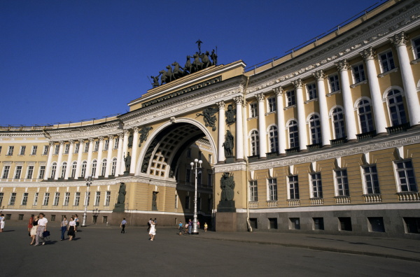 former general staff building and triumphal