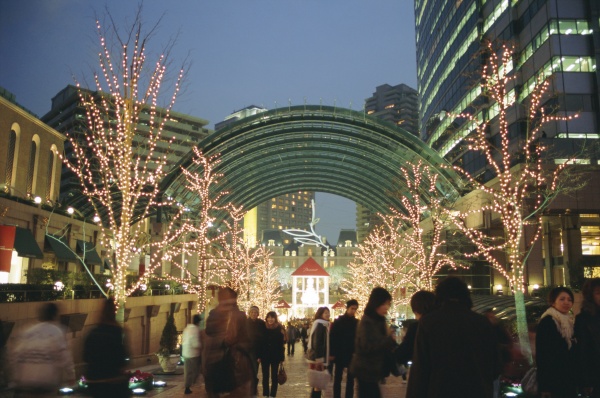 christmas illuminations ebisu tokyo
