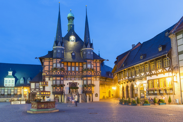 market square and town hall at