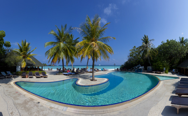 asia maldives view of pool