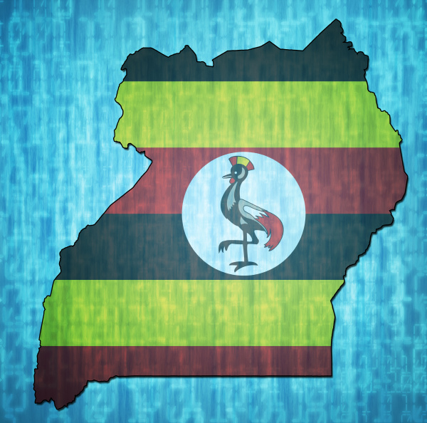 uganda territory with flag