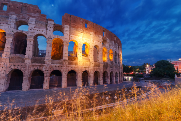 colosseum or coliseum at night