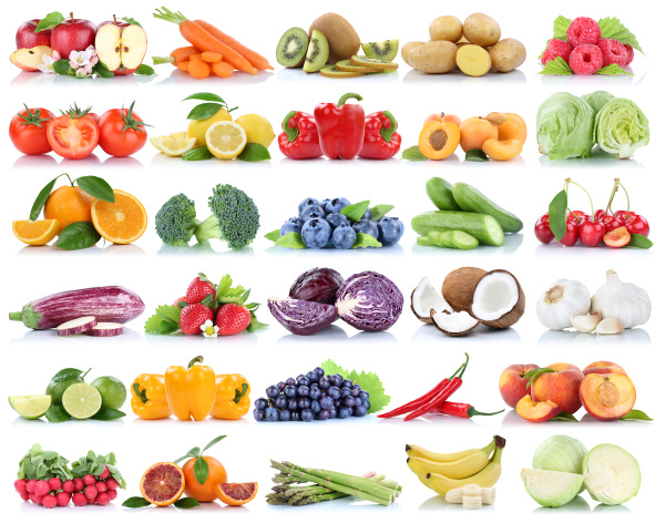 Fruit and vegetables Fruits Collection Apples Tomatoes - Stock Photo ...