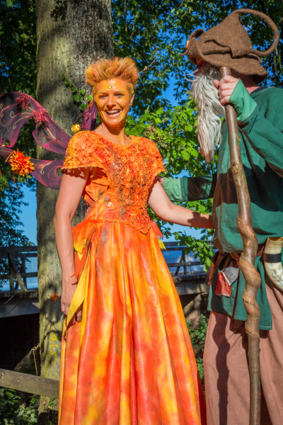 orange fairy dress