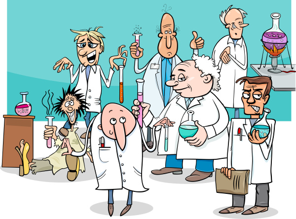 cartoon scientists characters group - Royalty free image #23027367 |  PantherMedia Stock Agency
