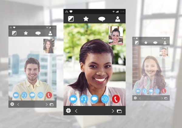 social video chat app interface