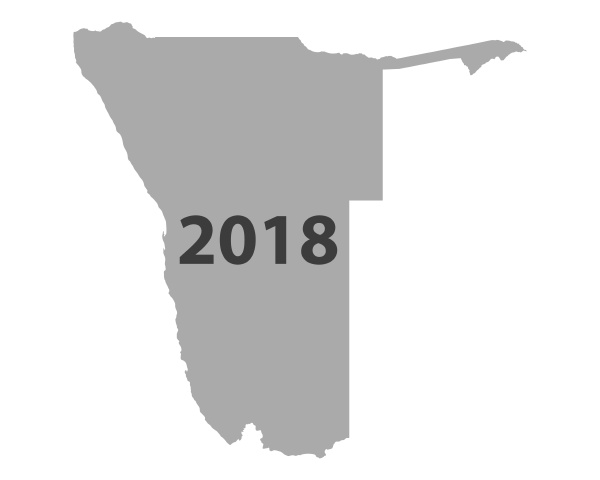 map of namibia 2018
