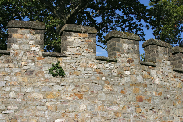 part of the defensive wall around