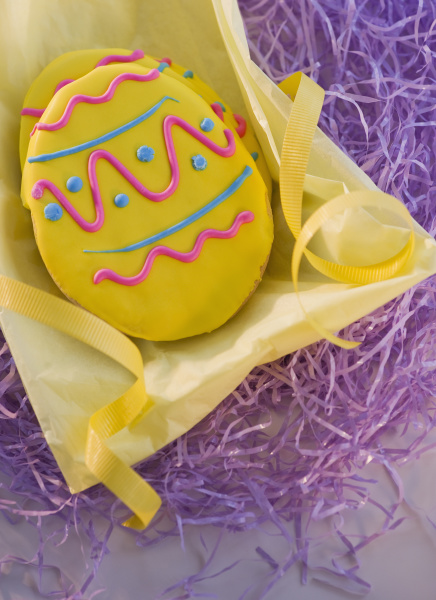 decorated chocolate easter egg