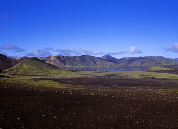 view from ljotipollur volcano landmannalaugar