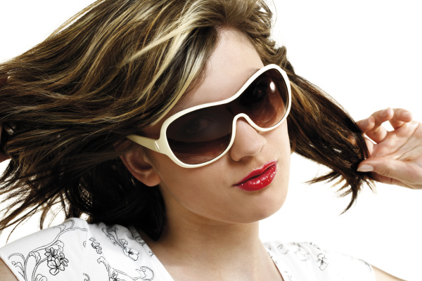 young woman with sunglasses