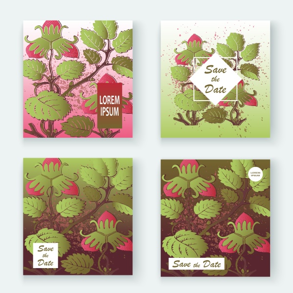 strawberry pattern design templates product